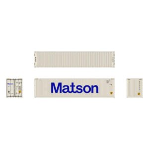 Aurora Miniatures HO 40' High Cube Container Matson 3 Pack