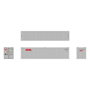 Aurora Miniatures HO 40' High Cube Container OOCL 3 Pack