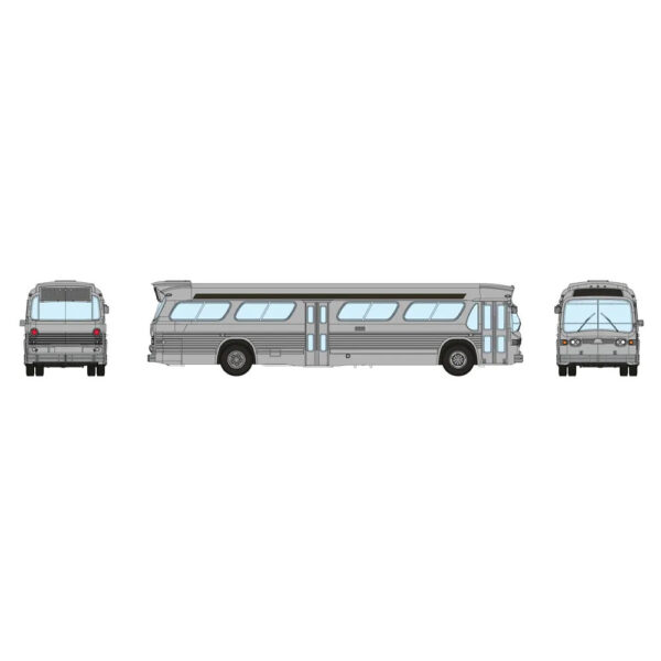 Rapido N New Look Bus - Unlettered "Silver"