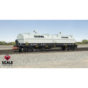 Scale Trains N Rivet Counter Thrall 48' 2-Hood Coil Car Norfolk Southern "NW, NS Mismatched Gray Hoods" #169672