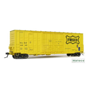 Moloco HO 50' ACF Hi-Cube Waffle Box Car Double Plug Door Frisco "Delivery 8-74"