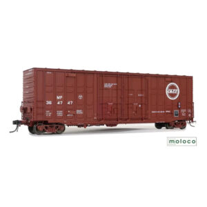 Moloco HO 50' ACF Hi-Cube Waffle Box Car Double Plug Door Missouri Pacific "ex C&EI"