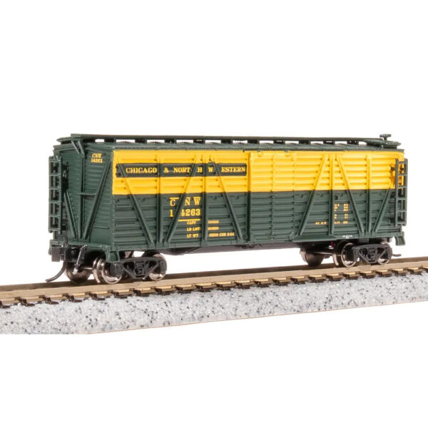 Broadway Limited N K7 Stock Car Chicago Northwestern w/ Cattle Sounds