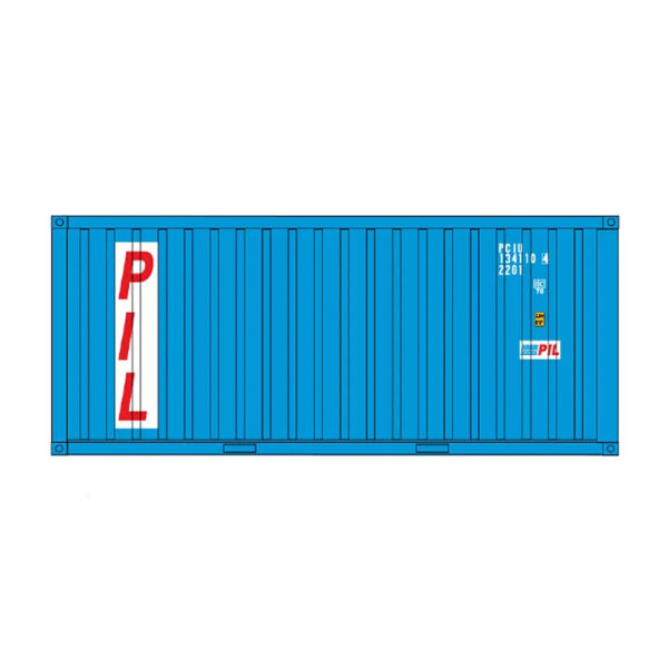 Intermountain HO 20' Container PIL 2 Pack