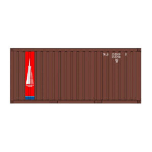 Intermountain HO 20' Container Transamerica 2 Pack