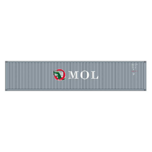 Intermountain HO 40' Container MOL "Gray" 2 Pack