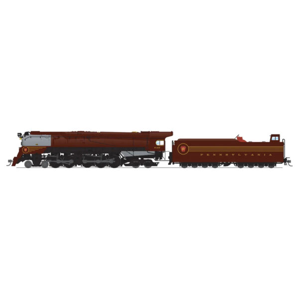 Broadway Limited Brass Hybrid Paragon 4 HO 4-4-6-4 Class Q2 Duplex Pennsylvania "Fantasy Scheme, Tuscan" w/ DCC & Sound #6195
