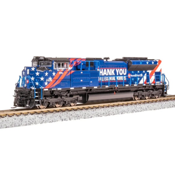 Broadway Limited Paragon 4 N SD70ACe Montana Rail Link "Essential Workers" w/ DCC & Sound #4404