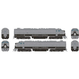 Rapido HO E8A&A with HEP Illinois Central "Gray" w/ DCC & Sound #100 & 101