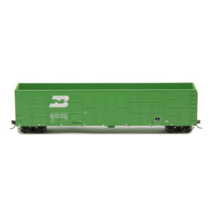 Intermountain HO FMC Exterior Post Wood Chip Car Burlington Northern "Three Line"