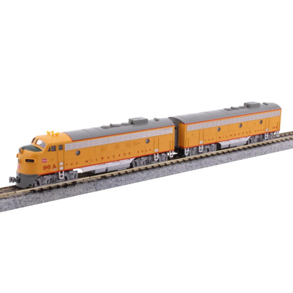 Kato N FP7A&B Milwaukee Road "Post 1955 Yellow Scheme
