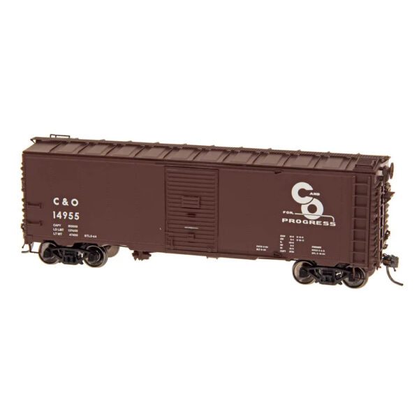 Intermountain HO 40' Post War Box Car Cheasepeake & Ohio