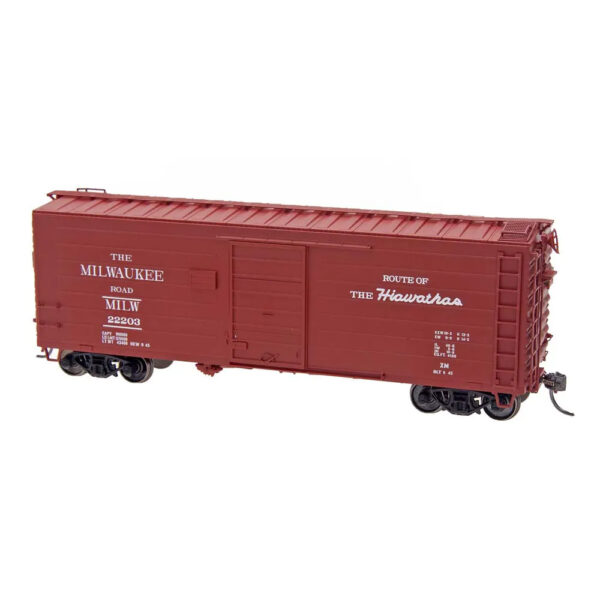Intermountain HO 40' Rib Side Box Car Milwaukee Road "Hiawatha"