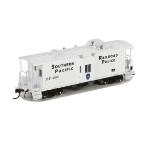 Athearn Genesis HO Bay Window C-50-9 Caboose Southern Pacific "Police, White" w/ Lights