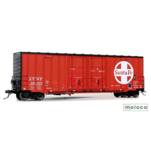 Moloco HO 50' ACF Hi-Cube Box Car Double Plug Door Santa Fe "4-73"