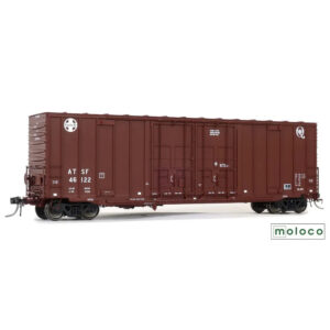 Moloco HO 50' ACF Hi-Cube Box Car Double Plug Door Santa Fe "Quality Repaint 1988"