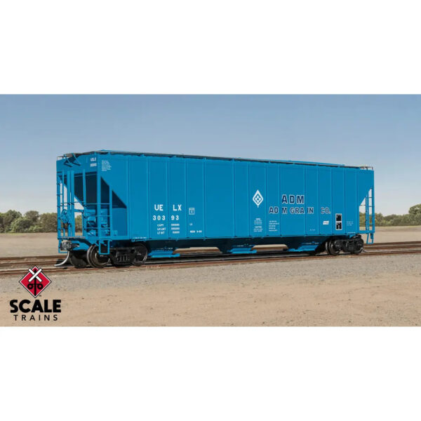 Scale Trains HO ExactRail Evans 4780 Covered Hopper ADM "Molecule, Blue"