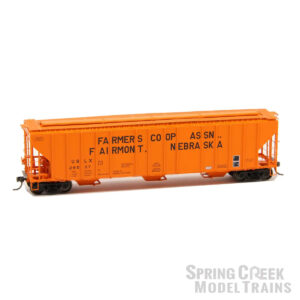 *Spring Creek Exclusive HO Scale Trains ExactRail Evans 4780 Covered Hopper Farmers CO-OP Fairmont, Nebraska "USLX"