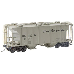 Kadee HO PS-2 2 Bay Covered Hopper Car Denver & Rio Grande