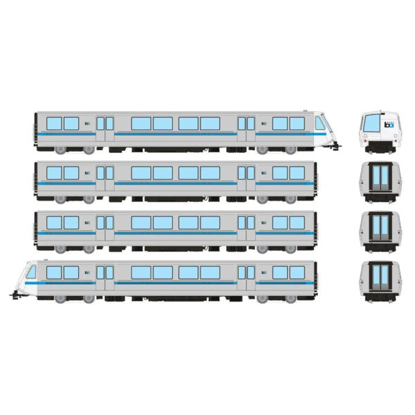 Rapido HO Bay Area Rapid Transit 4 Car Set w/ DCC & Sound