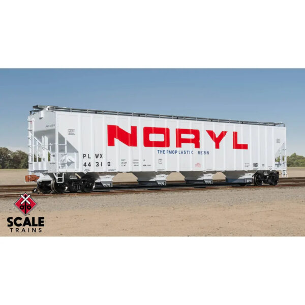 Scale Trains HO Rivet Counter PS 5820 Covered Hopper Noryl "PLWX"