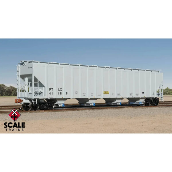 Scale Trains HO Rivet Counter PS 5820 Covered Hopper GE Rail Services "PTLX, Dark Gray"