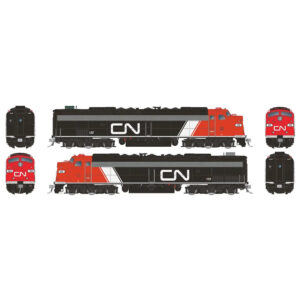 Rapido HO E8A-A with HEP Canadian National "Noodle" w/ DCC & Sound