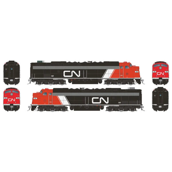 Rapido HO E8A-A with HEP Canadian National "Noodle" w/ DCC & Sound