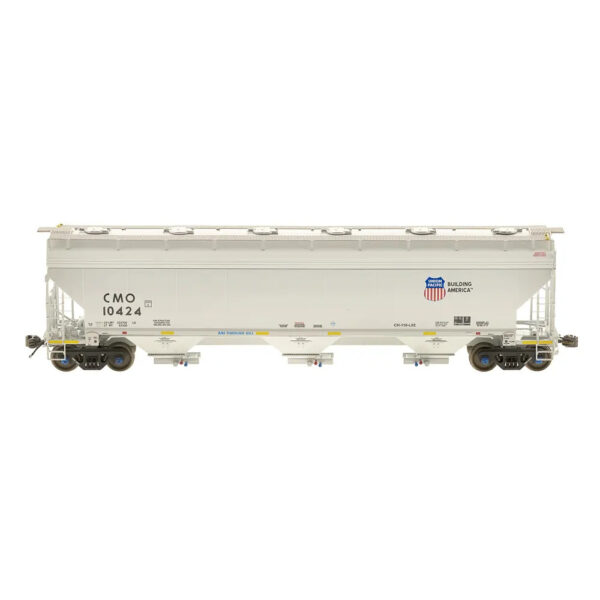 Class One Model Works HO ARI 5200 Covered Hopper Union Pacific "CMO, Building America"