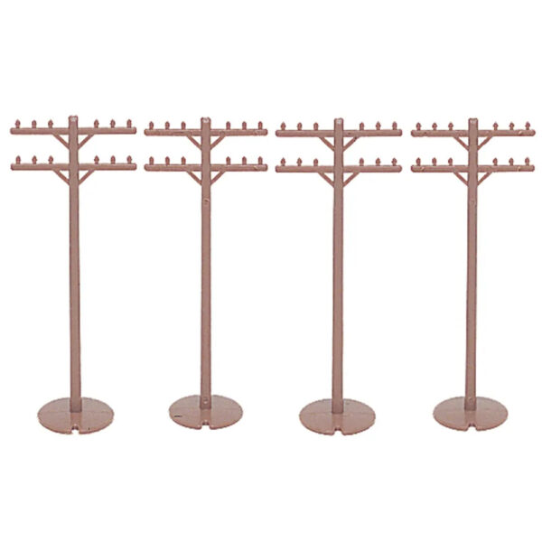 Bachmann HO Telephone Poles (12)