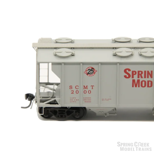 *Spring Creek Exclusive HO Kadee PS-2 2 Bay Covered Hopper Car Spring Creek Model Trains "25th Anniversay" #2000 - Image 2