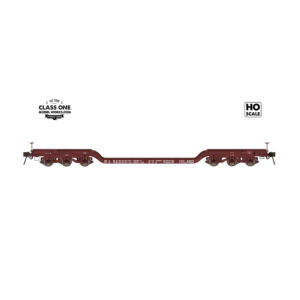Class One Model Works HO GSC Heavy Duty Flat Car Rock Island ""A" Style Jacking Pads, Wood Deck"