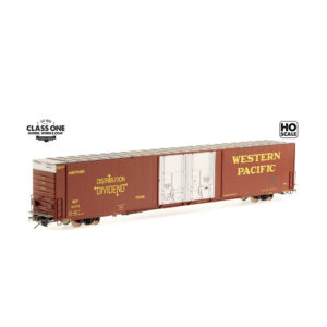 Class One Model Works HO 86' Thrall High Cube Box Car Western Pacific "Distribution Dividend"