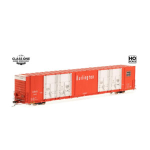 Class One Model Works HO 86' Thrall High Cube Quad Door Box Car Chicago Burlington & Quincy