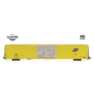 Class One Model Works HO 86' Thrall High Cube Box Car Chicago Northwestern "Zito Yellow"