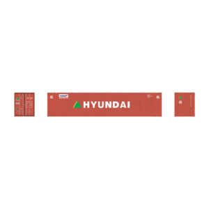 Aurora Miniatures HO 45' High Cube Container Hyundai 3 Pack