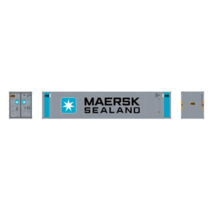 Aurora Miniatures HO 45' High Cube Container Maersk Sealand 3 Pack