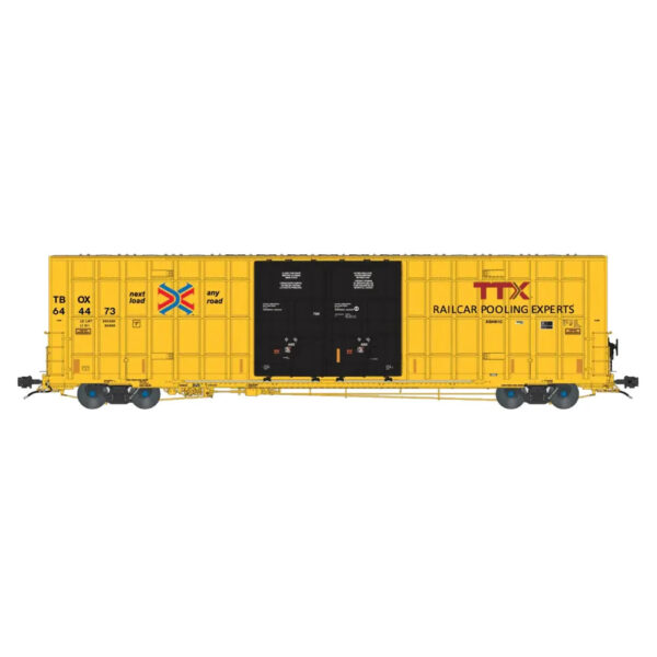 Aurora Miniatures HO 60' Greenbrier 7550 Box Car Trailer Train "TBOX, High Reporting Mark"