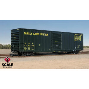 Scale Trains HO ExactRail 60' Berwick 7580 Appliance Box Car Louisville & Nashville "Family Lines, Yellow Lettering"