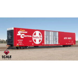 Scale Trains HO Operator 86' Thrall Box Car Santa Fe "Super Shock Control"