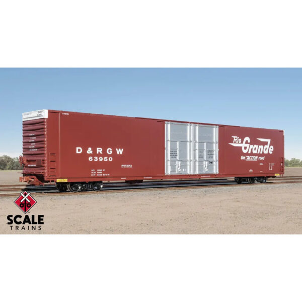 Scale Trains HO Operator 86' Thrall Box Car Denver & Rio Grande