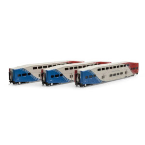 Athearn HO Bombardier Coach Car Utah FrontRunner "UTAX" #205, 209, & 210 - 3-Pack