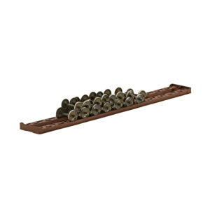 Class One Model Works HO Wheel Rack for 60' Car w/ 22 Assorted Wheelsets "Mineral Brown"