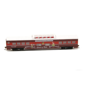 Con-Cor HO Mid-Train Dome Car North Pole & Southern "2023 Christmas Car, Carol of Bells"