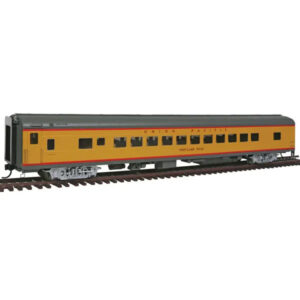 Walthers Proto HO 85' ACF 44-Seat Coach Union Pacific "Heritage Fleet Early Version, Portland Rose" #5473 w/ Lights