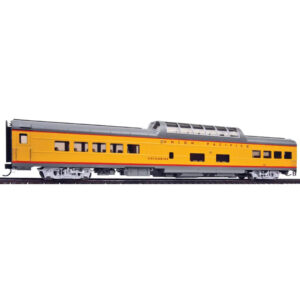 Walthers Proto HO 85' ACF Dome Coach Union Pacific "Heritage Fleet Early Version, Columbine" #7001 w/ Lights