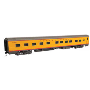 Walthers Proto HO 85' PS Plan #4140 Rapids Series 10-6 Sleeper Pennsylvania "Yellow, Gray Trucks" w/ Decals