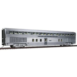 Walthers HO 85' Budd Hi-Level 68 Seat Step Down Coach Santa Fe w/ Tail Sign "El Capitan"