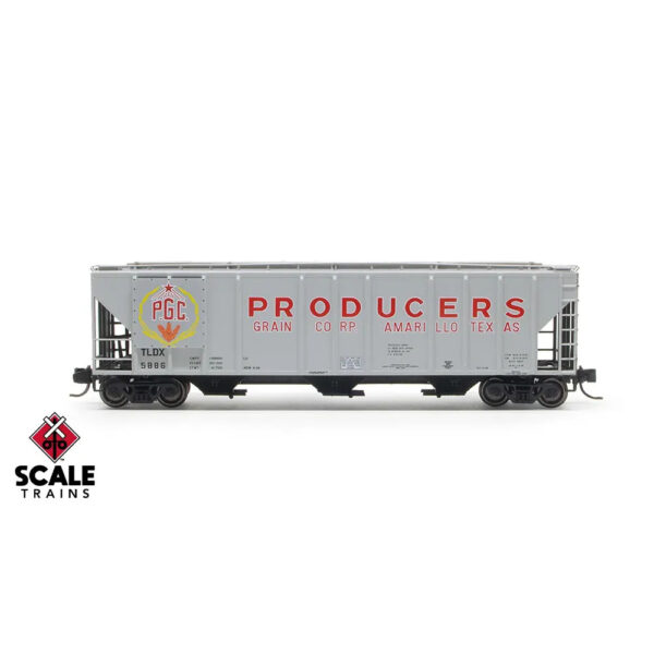 Scale Trains N ExactRail 4427 Covered Hopper Producers Grain "TLDX"