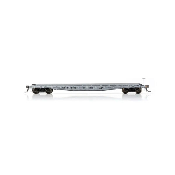 Rapido HO 50' F30a Flat Car Conrail "Maintenance of Way w/ Deck Rails"
